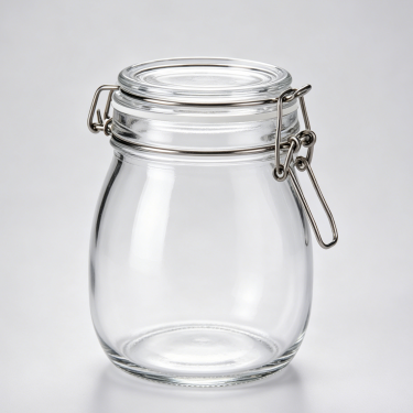 Clear Glass Storage Jar with Wire Bail Lid Large Capacity Food Container Pantry Organizer Cookie Candy Storage Canister