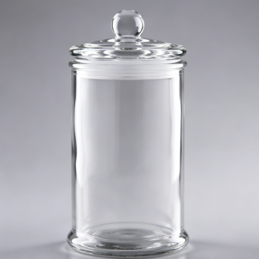 Clear Glass Storage Jar with Lid Airtight Food Container Kitchen Pantry Organizer Candy Cookie Coffee Tea Storage Canister