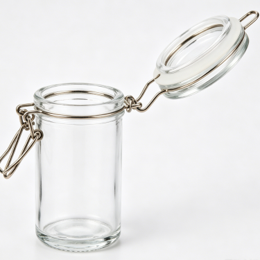 Clear Glass Storage Jar Wide Mouth Food Container Mini Candy Cookie Spice Storage Jar Kitchen Organizer