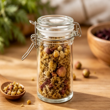 Clear Glass Storage Jar Wide Mouth Food Container Mini Candy Cookie Spice Storage Jar Kitchen Organizer