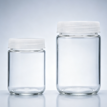 Clear Glass Tissue Culture Bottle Wide Mouth Screw Cap Laboratory Sample Storage Container Reusable Glass Cell Culture Bottle
