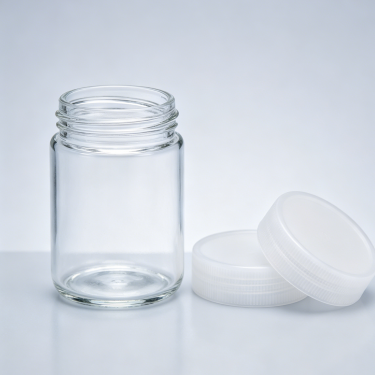 Clear Glass Tissue Culture Bottle Wide Mouth Screw Cap Laboratory Sample Storage Container Reusable Glass Cell Culture Bottle