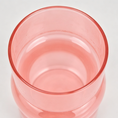 Modern Pink Glass Vase Decorative Flower Holder Nordic Style Centerpiece Vase for Home Wedding Hotel Table Decoration