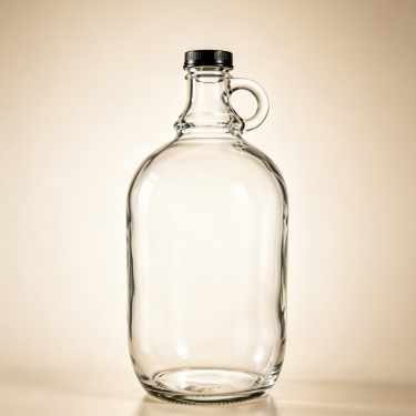 Premium Clear Glass Wine Jug Bottle with Handle Large Capacity Beverage Spirit Packaging Container 2000ml Reusable