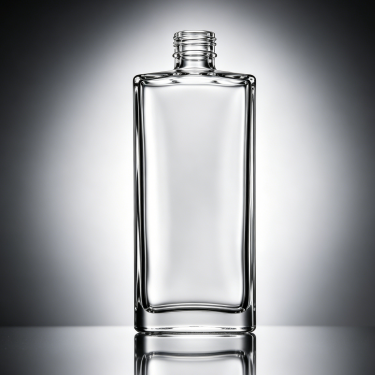 Premium Clear Glass Wine Bottle Square Spirit Bottle Empty Liquor Packaging Container For Whiskey Vodka Brandy Rum Beverage