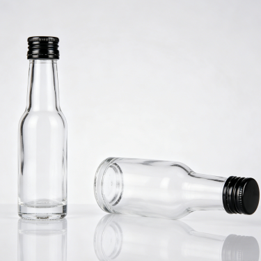 Premium Mini Glass Wine Bottle for Liquor Spirits Whisky Vodka Sample Packaging Food Grade Clear Glass Container