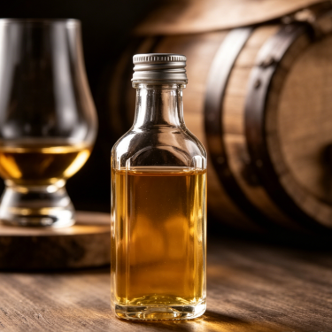 Premium 30ml Clear Glass Wine Bottle Mini Spirit Bottle Beverage Packaging Bottle with Screw Neck for Liquor Samples