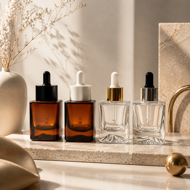 30ml Mountain Base Square Dropper Bottle - Essential Oil Cosmetics Packaging Bottle