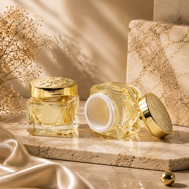 New shape-unique irregular morning and evening cream for ladies’ cosmetic jar, can be paired with a 50ml inner container