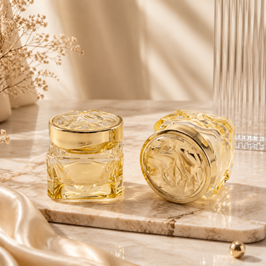 New shape-unique irregular morning and evening cream for ladies' cosmetic jar, can be paired with a 50ml inner container