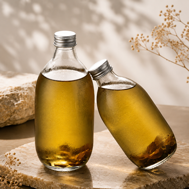 350ml Food Grade High Permeability Cold Brew Tea Glass Bottle For Wholesale Sale
