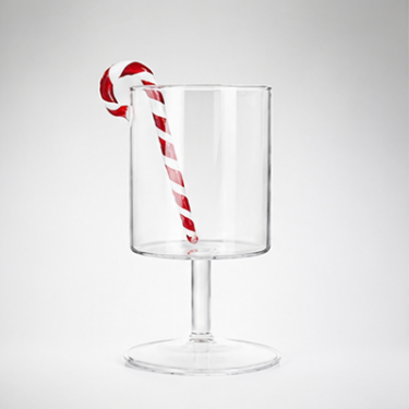 Hand Blown Glass Cup Creative Stemmed Drinking Glass Modern Cocktail Juice Dessert Cup for Home Bar Restaurant Party