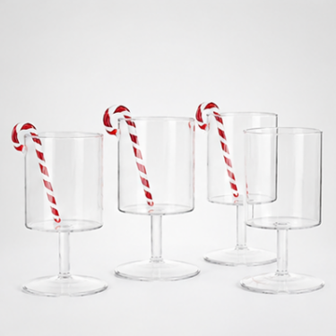 Hand Blown Glass Cup Creative Stemmed Drinking Glass Modern Cocktail Juice Dessert Cup for Home Bar Restaurant Party
