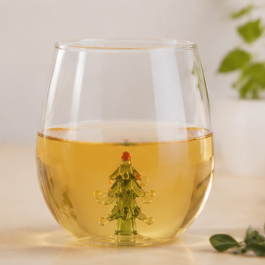 Handmade Blown Glass Cup With Transparent Design For Creative Decoration And Daily Drinking