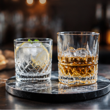 Modern Clear Glass Cup With Diamond Cut Texture For Water Coffee Tea Juice Beverage And Restaurant Tableware