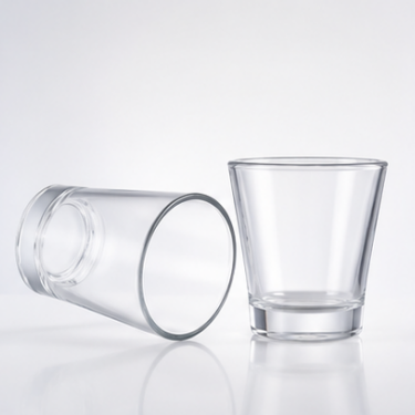 50ml 55ml 100ml 200ml Clear Glass Candle Jar For Scented Candle Making With Elegant Tapered Shape