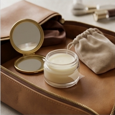 Clear Glass Cosmetic Jar Empty Round Makeup Cream Container With Black Screw Lid For Skincare Face Lotion Eye Balm Sample Storage