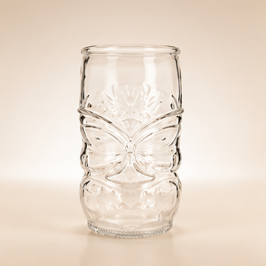 430ml Butterfly Embossed Clear Glass Drinking Cup Vintage Tall Glass Tumbler For Water Juice Coffee Tea Home Restaurant