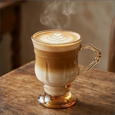 Amber Glass Cup 150ml Embossed Vintage Coffee Mug With Handle Decorative High Foot Tea Cup For Latte Milk Espresso Dessert