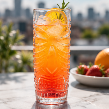 600ml Tall Embossed Clear Glass Drinking Cup Vintage Highball Glass Tumbler For Water Juice Beer Cocktail Iced Beverage