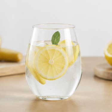 480ml Clear Stemless Glass Cup Elegant Transparent Drinking Tumbler for Water Wine Juice Home Restaurant
