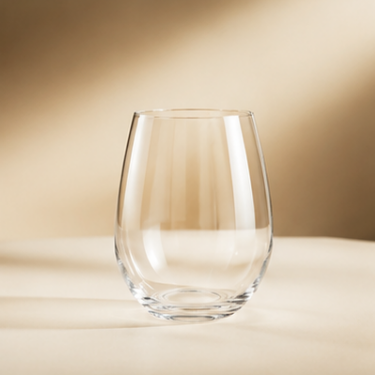 480ml Clear Stemless Glass Cup Elegant Transparent Drinking Tumbler for Water Wine Juice Home Restaurant