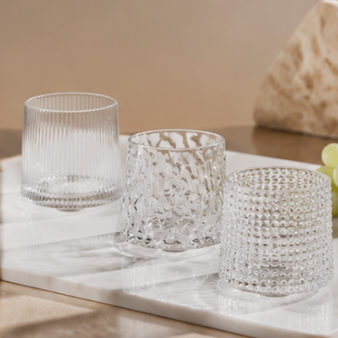 Vintage Gold Rim Hammered Glass Cup Ribbed Coffee Mug Aesthetic Hobnail Whiskey Tumbler Heat Resistant Textured Water Glassware Tea Cup