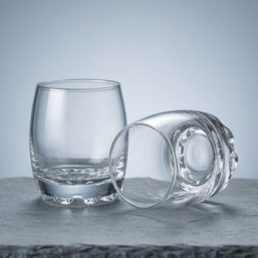 Clear Glass Cup 80ml Empty Round Espresso Coffee Mug Heavy Base Whiskey Shot Tumbler For Drinking Water Juice Milk Tea