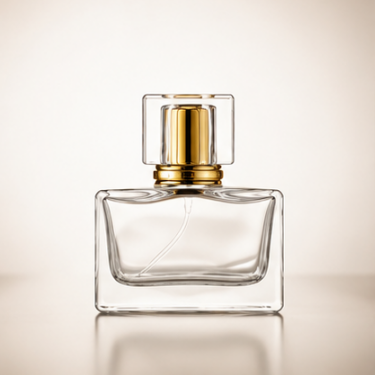 Elegant Square Glass Perfume Bottle Luxury Empty Fragrance Bottle Refillable Cosmetic Packaging Thick Glass Custom Perfume Container