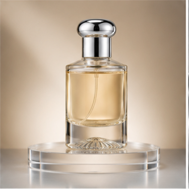 Luxury Clear Glass Perfume Bottle with Metallic Cap Refillable Empty Fragrance Bottle Premium Cosmetic Packaging 25ml 50ml