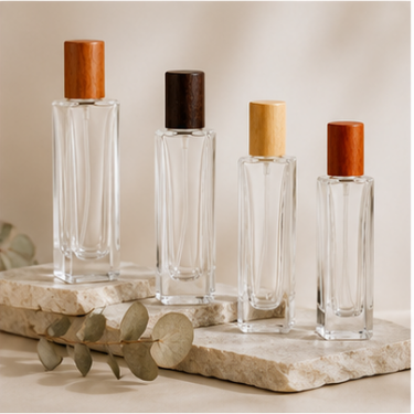 Premium Clear Glass Perfume Bottle Empty Refillable Fragrance Spray Bottle Luxury Cosmetic Packaging Container for Perfume  Wholesale