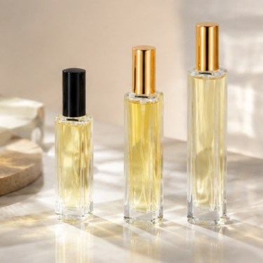 Elegant Clear Glass Perfume Bottle Set 30ml 50ml 100ml Luxury Refillable Spray Fragrance Bottle