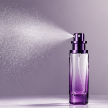 Luxury Purple Gradient Glass Perfume Bottle Set 20ml 30ml Square Refillable Spray Fragrance Packaging Bottle