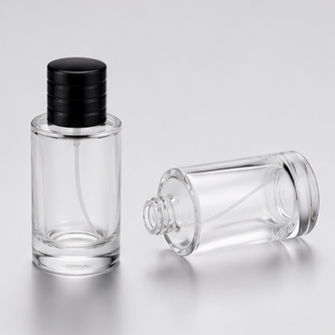 30ml 50ml 100ml Clear Glass Perfume Bottle Empty Refillable Fragrance Container Thick Bottom Screw Neck Cosmetic Packaging