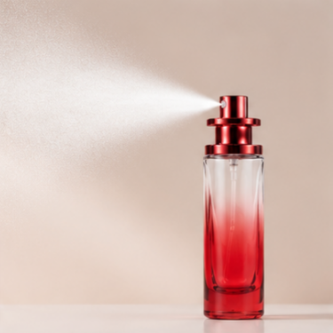Elegant Red Gradient Glass Perfume Bottle Set 20ml 30ml Tall Slim Refillable Luxury Fragrance Spray Bottle