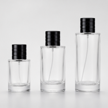 30ml 50ml 100ml Clear Glass Perfume Bottle Empty Refillable Fragrance Container Thick Bottom Screw Neck Cosmetic Packaging