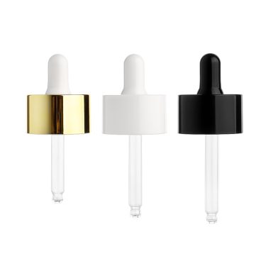 30ml 40ml 60ml Round Clear Glass Essential Oil Bottle with Dropper Lid for Serum Oil Packaging