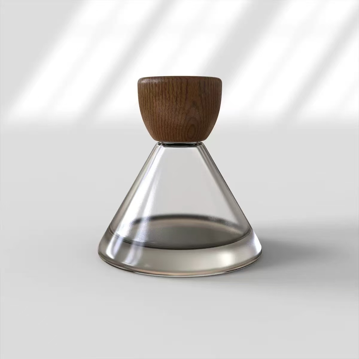 Inverted Cone Pagoda Shape Perfume Glass Bottle Portable Cosmetic Perfume Refill Essential Oil Bottle