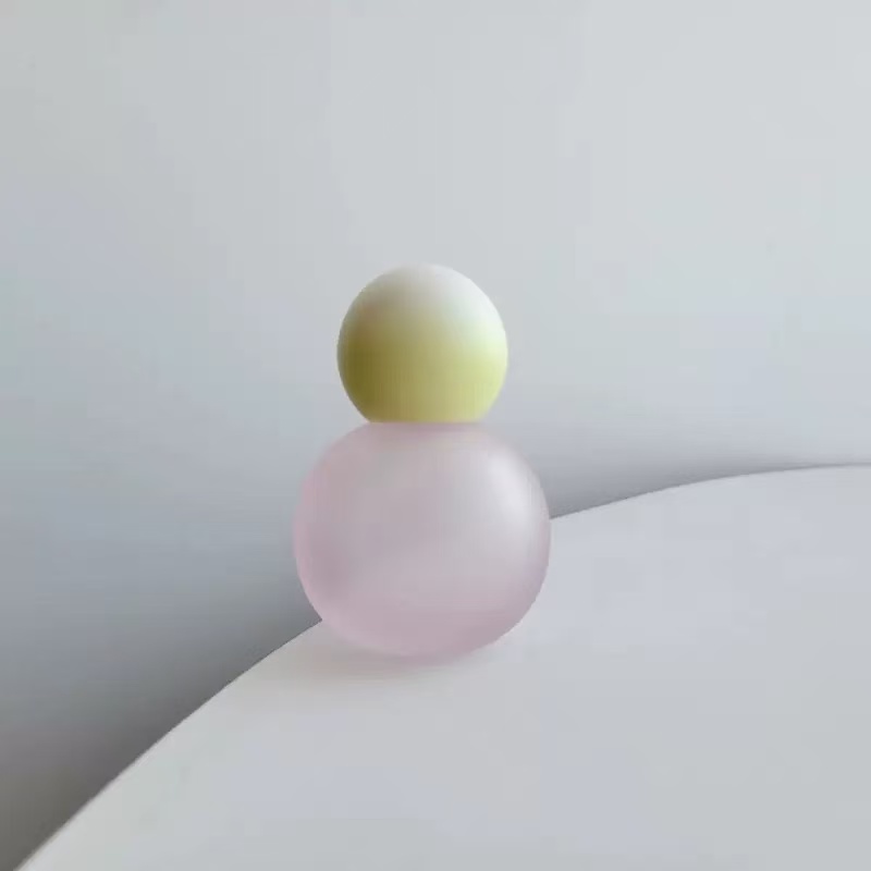 30ML Matte Pink Round Perfume Bottle Spot Supply 13 Caliber Spray Bottle Multicolor Wholesale