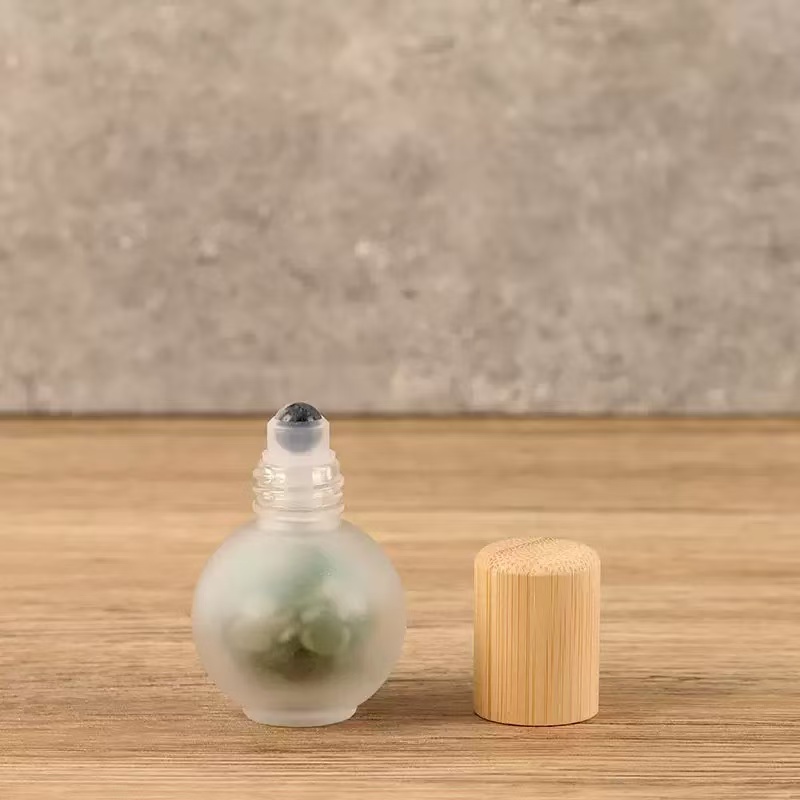 20ml Bamboo Roller Ball Bottle With Jade Roller Head Essential Oil Subpackage Bottle Roller Bottle Custom Engraved Logo Mixed Wholesale