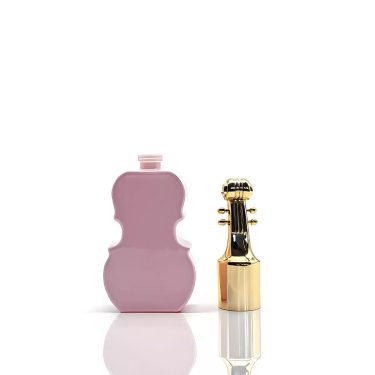 High Grade New Violin Shaped Glass Perfume Bottle Creative 30ml Small Capacity Portable Press Spray Subpackaging Bottle