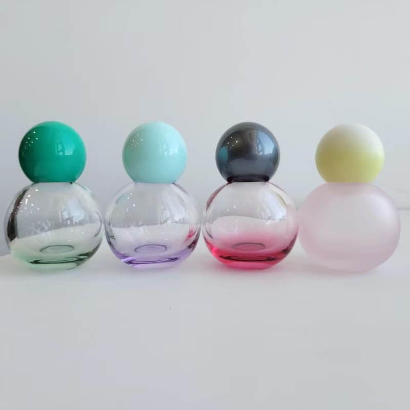 30ML Matte Pink Round Perfume Bottle Spot Supply 13 Caliber Spray Bottle Multicolor Wholesale