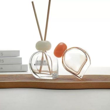 100ml In Stock Colored Glass Reed Diffuser Bottle No Fire Rattan Aroma Bottle Decor For Living Room Bathroom Fragrance Container