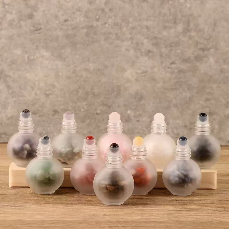20ml Bamboo Roller Ball Bottle With Jade Roller Head Essential Oil Subpackage Bottle Roller Bottle Custom Engraved Logo Mixed Wholesale