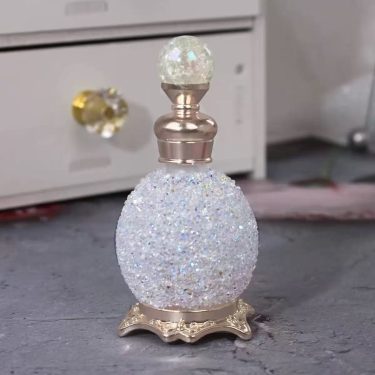 15ml Luxury Rhinestone Glass Perfume Bottle Refillable Essential Oil Dropper Bottle Middle East Dubai Decorative Fragrance Container