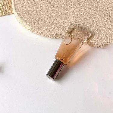 10Ml Flat Round Transparent Glass Spray Bottle Portable Cosmetic Sample Empty Bottle For Perfume Refill