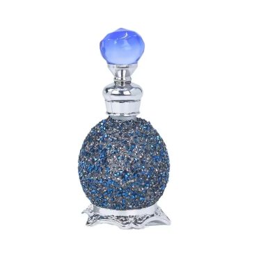 15ml Luxury Rhinestone Glass Perfume Bottle Refillable Essential Oil Dropper Bottle Middle East Dubai Decorative Fragrance Container