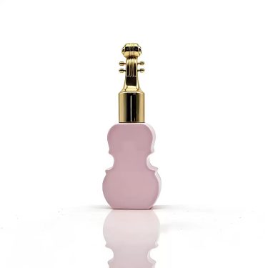 High Grade New Violin Shaped Glass Perfume Bottle Creative 30ml Small Capacity Portable Press Spray Subpackaging Bottle
