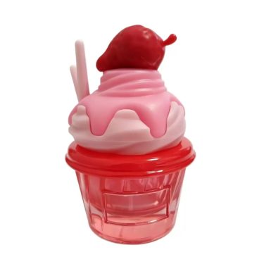 25Ml Ice Cream Shape Perfume Glass Bottle Stock Clear Refillable Glass Bottle Crimp Neck Press Spray Bottle
