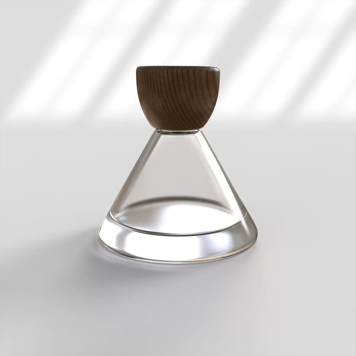 Inverted Cone Pagoda Shape Perfume Glass Bottle Portable Cosmetic Perfume Refill Essential Oil Bottle